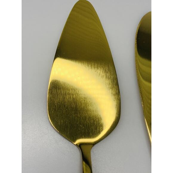 AW BRIDAL Wedding Cake Knife and Server Set Gold - Picture 4 of 6